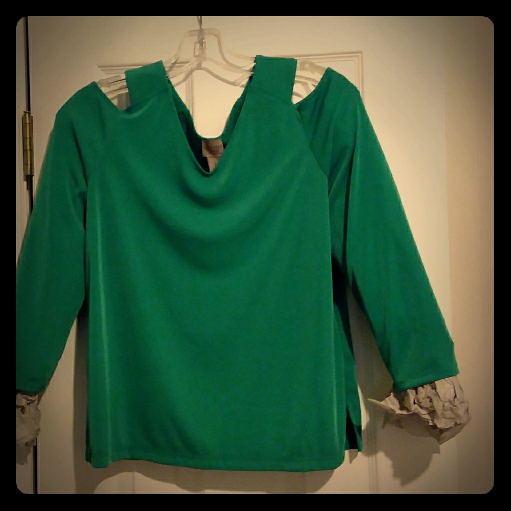 Blouse with Peekaboo Shoulders